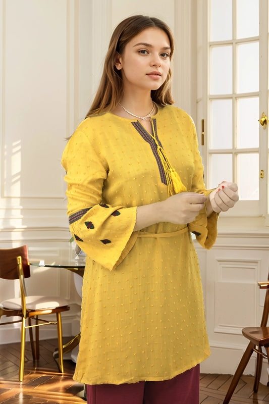 Embroidered Design Dooria Style Turkish Imported Top